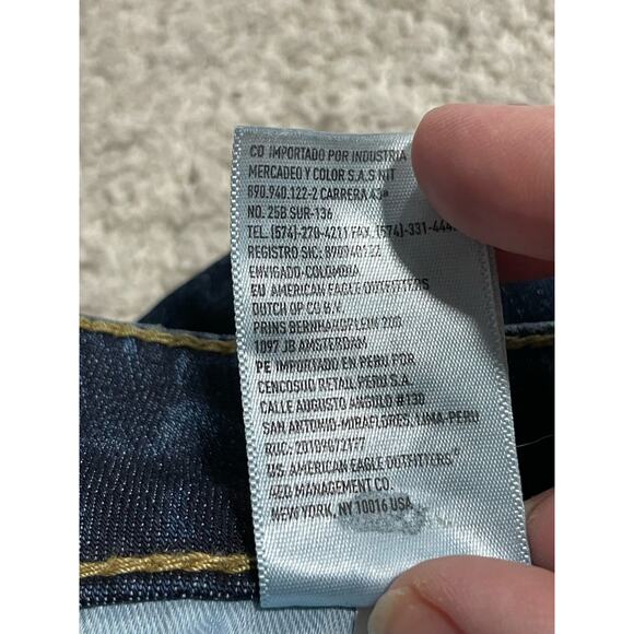 American Eagle Original Straight Jeans Mens Size 33 x 32.5 Next Level Flex Blue - Picture 11 of 15